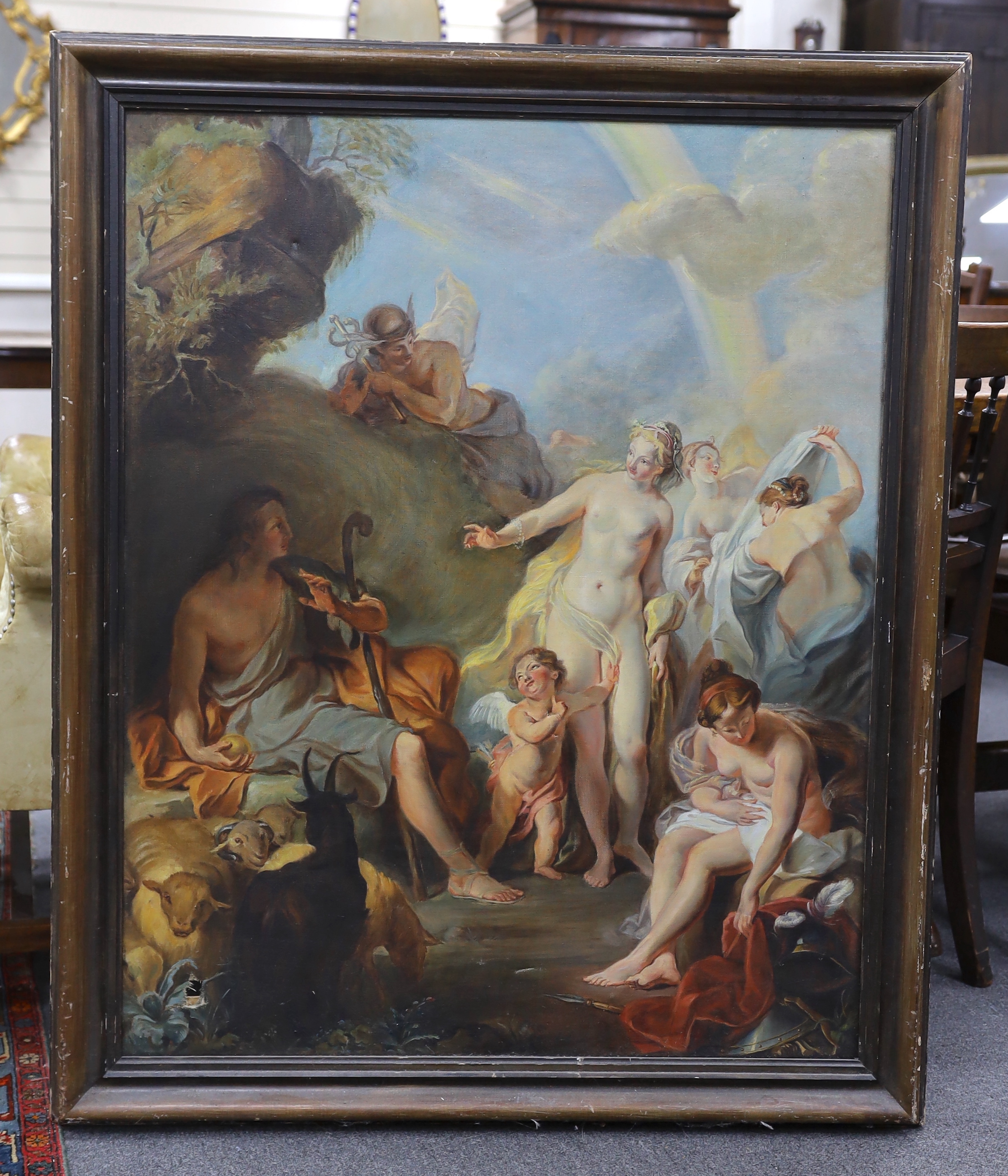 After Noel-Nicolas Coypel, oil on canvas, The Judgement of Paris, 99 x 79cm